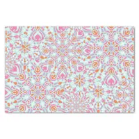 Colorful Mandala Flower Winter Snowflakes Pattern Tissue Paper