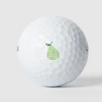Pear Bible Quote Golf Balls