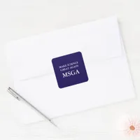 Make Science Great Again MSGA Typography Unisex Square Sticker