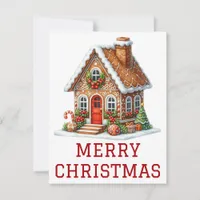 Gingerbread House Christmas Card