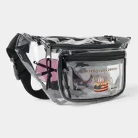 Personalized United States 250th Cake Art Clear Fanny Pack