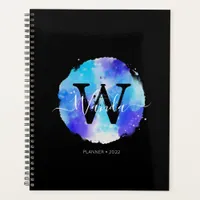 Elegant Watercolor Monogram 2022 Planner