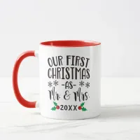 Our First Christmas as Mr. and Mrs. Newlywed Mug