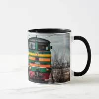 Antique Locomotive Steam Engine Train Coffee Cup