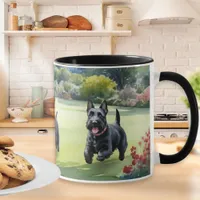 Scottish Terrier Dogs Watercolor Scotties Mug