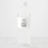 Just Little Boo Funny Design Water Bottle Label