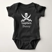 Personalized Pirate Captain Baby Bodysuit