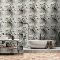 Birds on a Branch 3 Oil Painting  Wallpaper
