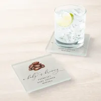 Baby is Brewing Coffee Gender Neutral Baby Shower Glass Coaster