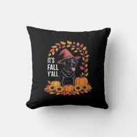 It’s Fall Y’all Halloween Autumn Funny Quote Throw Pillow