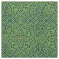 Green Stylish Decorative Geometric Pattern Fabric