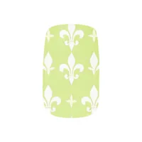 fleur de lis minx nail art