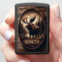 Kenneth's Moose Crest Zippo Lighter