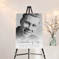 Photo Overlay Celebration of Life Name Dates  Foam Board
