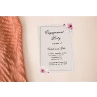 Light PInk Floral Wedding Invitation