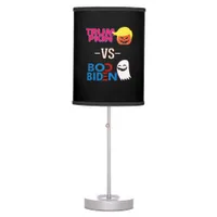 Funny Trumpkin Vs Boo Biden Halloween Design Class Table Lamp