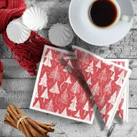 Red Christmas Pattern#6 ID1009 Paper Dinner Napkins