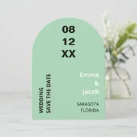 Modern Mint Wedding Save the Date