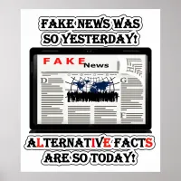 Fake News and Alternative Facts Value Poster Paper