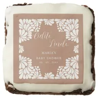 Mexican Talavera Cielito Lindo Baby Shower Brownie