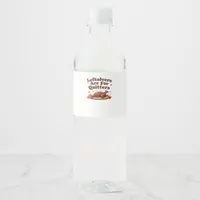Leftovers Are For Quitters - Thanksgiving Day Clas Water Bottle Label