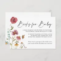 Wildflower Blush Books for Baby Card