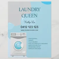 Laundry Ironing Services Laundromat Flyer