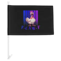 F-Caw-F Chicken Classic Simple Clean Car Flag