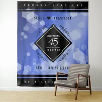 Elegant 45th Sapphire Wedding Anniversary Tapestry