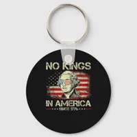 No Kings In America Since 1776 Vintage Flag Keychain
