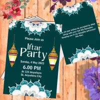 Green Elegant Ramadan Iftar Party Invitation