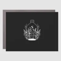 Cottagecore Aesthetic Bottle Mushroom House Fairy  Car Magnet