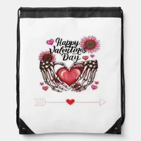Skeleton Hands Valentines Day Classic Style Drawstring Bag