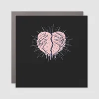 Skeleton Hand With Heart Classic Car Magnet