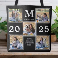 Personalized Graduate Monogram Photo Collage Tote Bag