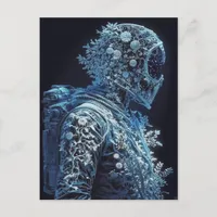 Frozen Floral Astronaut  Postcard