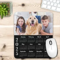 Simple Photo 2025 Calendar Custom 12 Month Modern Mouse Pad