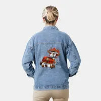 Adorable Donkey Canadian Autumn Denim Jacket