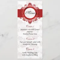 red wedding menu