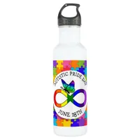 Autistic Pride Day June 18 Awareness Water Bottle