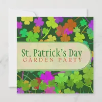 St. Patrick's Day Garden Party Invitations