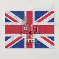 Flag and Symbols of Great Britain ID154 Postcard