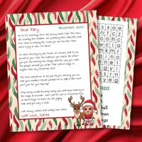 Cute Personalized Letter from Santa | Word Search