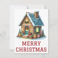 Gingerbread House Christmas Card