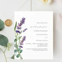 Lavender greenery purple budget wedding reception