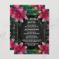 Vibrant Floral Wedding Invitation