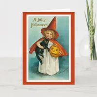 Vintage Halloween Greeting Card