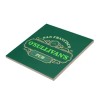 Design Your Own Green Irish Pub San Francisco Beer Ceramic Tile