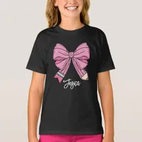 Back to School Coquette Custom Name T-Shirt