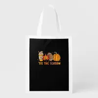 Tis The Season Football Fall Thanksgiving Football Grocery Bag